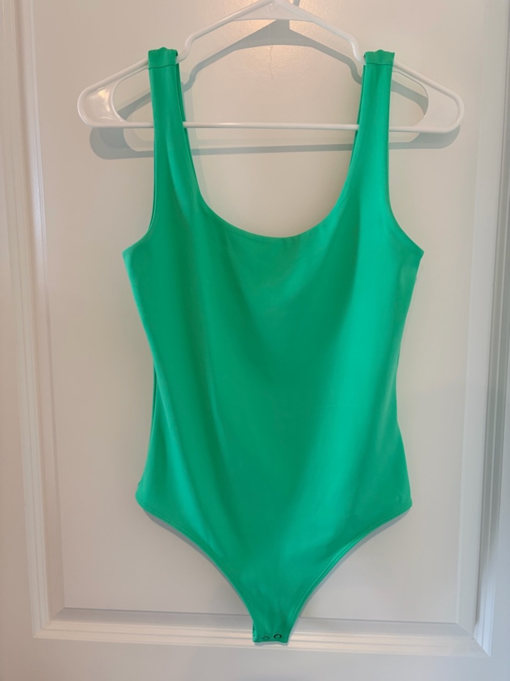 Express Green Scoop Neck Bodysuit